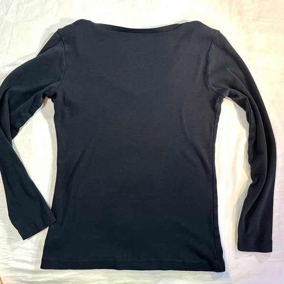Eddie Bauer Black Cotton Long Sleeve T Shirt - M - Picture 8 of 9
